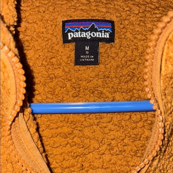 Patagonia Los Gatos 1/4 zip Kids Brown pullover fleece - Picture 4 of 5